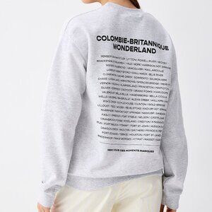 LES WONDERLANDS Written Print BC Sweater